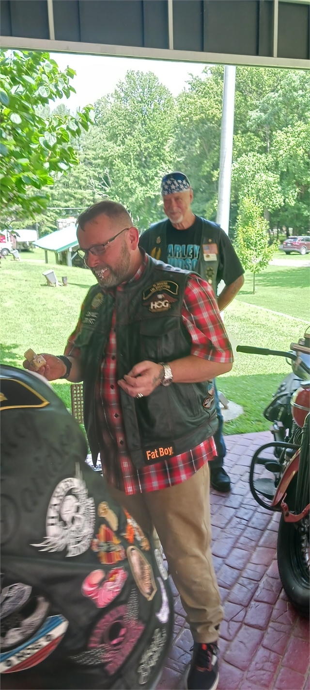 2023 July 21 UK HOG Couple Wedding Ride