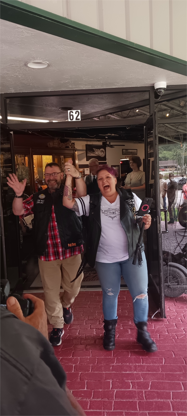 2023 July 21 UK HOG Couple Wedding Ride