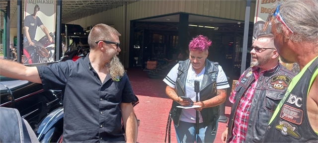 2023 July 21 UK HOG Couple Wedding Ride