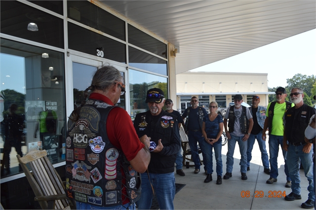 2024 Aug 29 Nation of Patriots, Pass the Flag Tour from H-D Asheville to H-D Greenville, SC